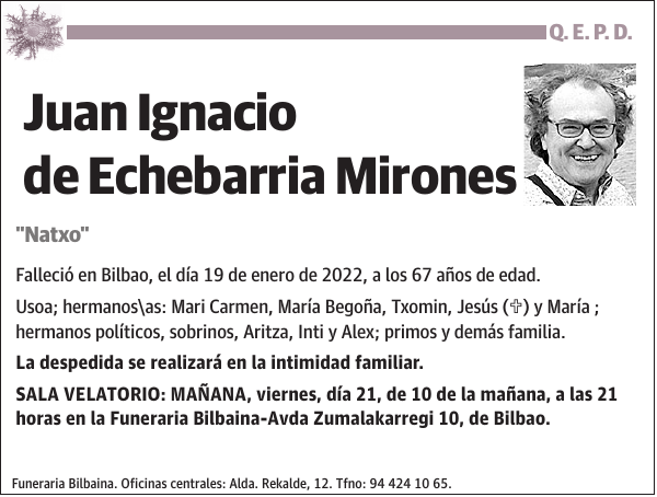 Juan Ignacio de Echebarria Mirones 'Natxo'