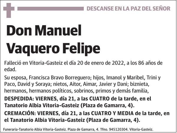 Manuel Vaquero Felipe