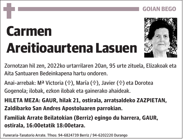 Carmen Areitioaurtena Lasuen