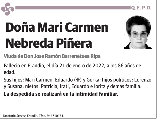 Mari Carmen Nebreda Piñera