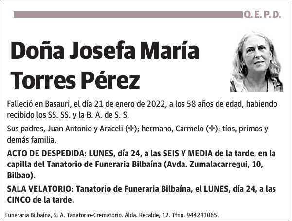 Josefa María Torres Pérez