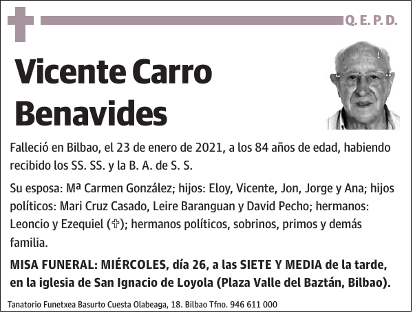 Vicente Carro Benavides