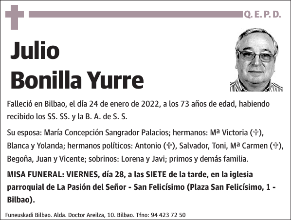 Julio Bonilla Yurre