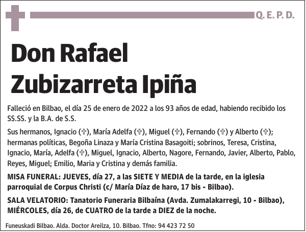 Rafael Zubizarreta Ipiña