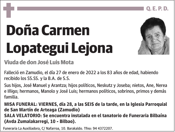 Carmen Lopategui Lejona