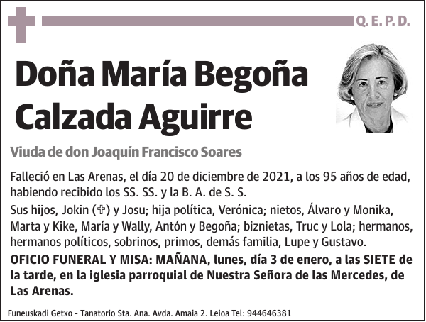 María Begoña Calzada Aguirre