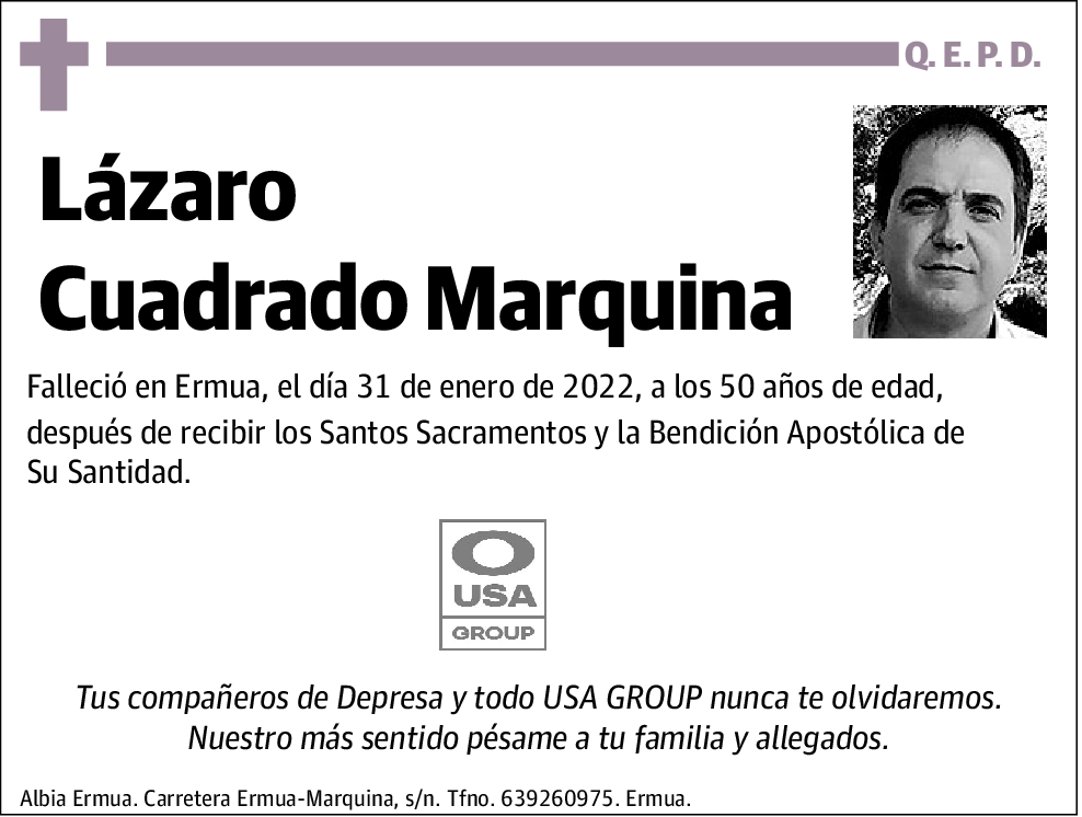 Lazaro Cuadrado Marquina