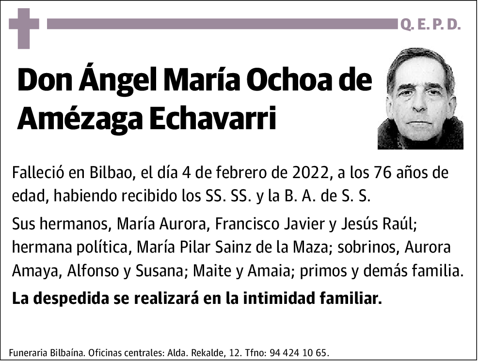 ángel María Ochoa De Amézaga Echavarri