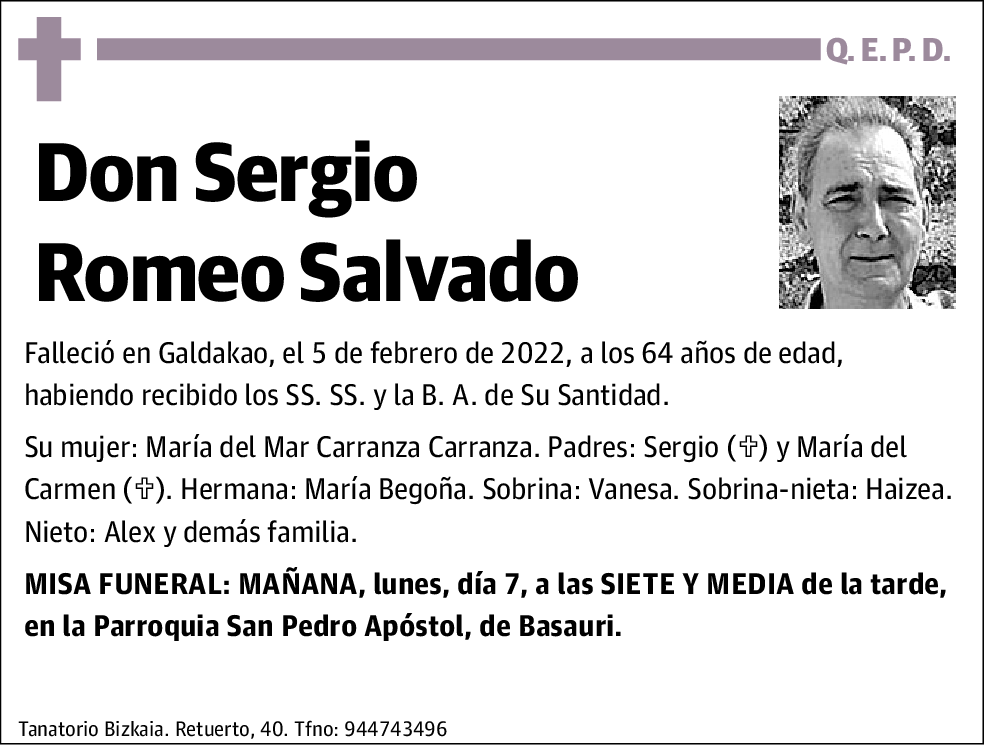 Sergio Romeo Salvado