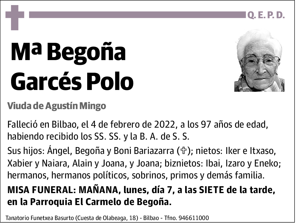 María Begoña Garcés Polo