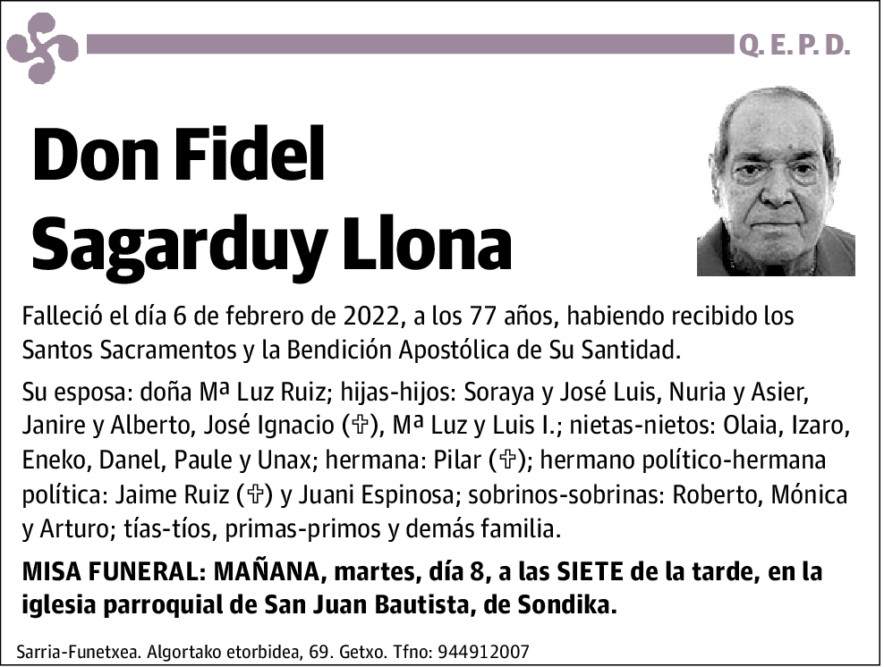 Fidel Sagarduy Llona