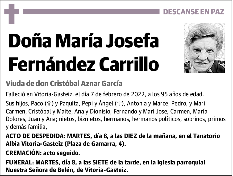 María Josefa Fernández Carrillo