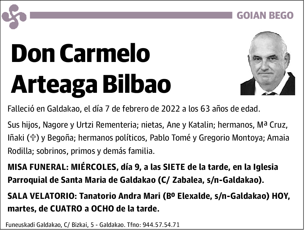 Carmelo Arteaga Bilbao