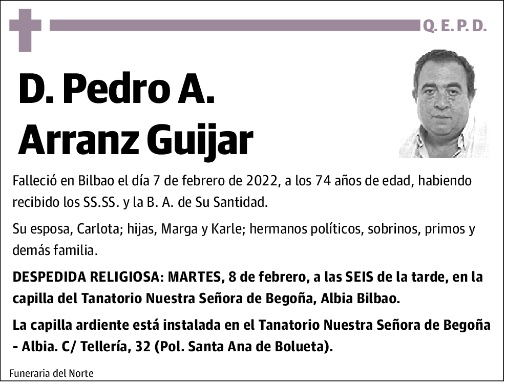 Pedro A. Arranz Guijar