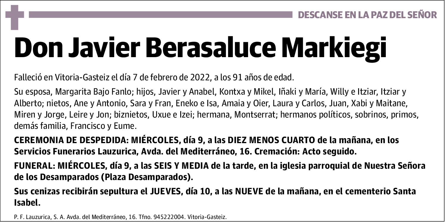 Javier Berasaluce Markiegi