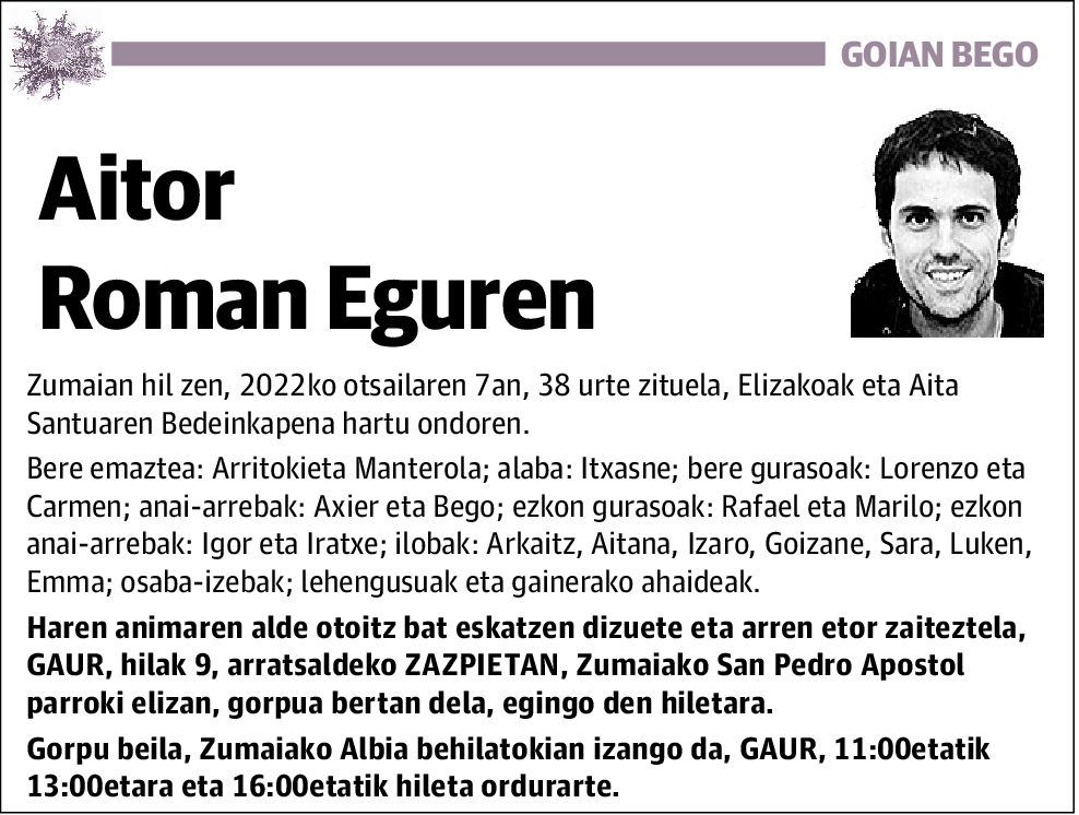 Aitor Roman Eguren