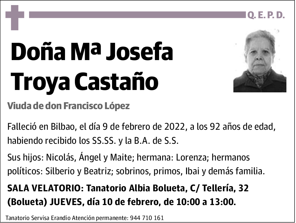 María Josefa Troya Castaños