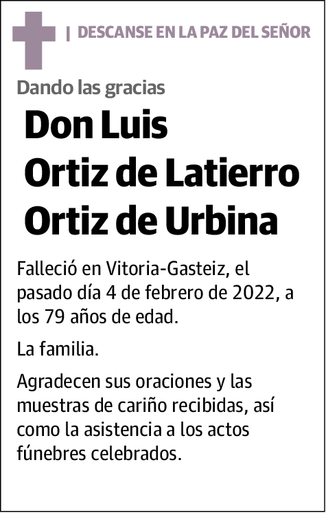 Luis Ortiz de Latierro Ortiz de Urbina