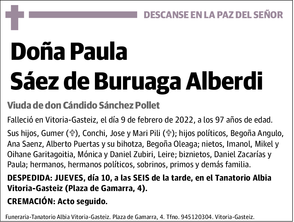 Paula Sáez de Buruaga Alberdi