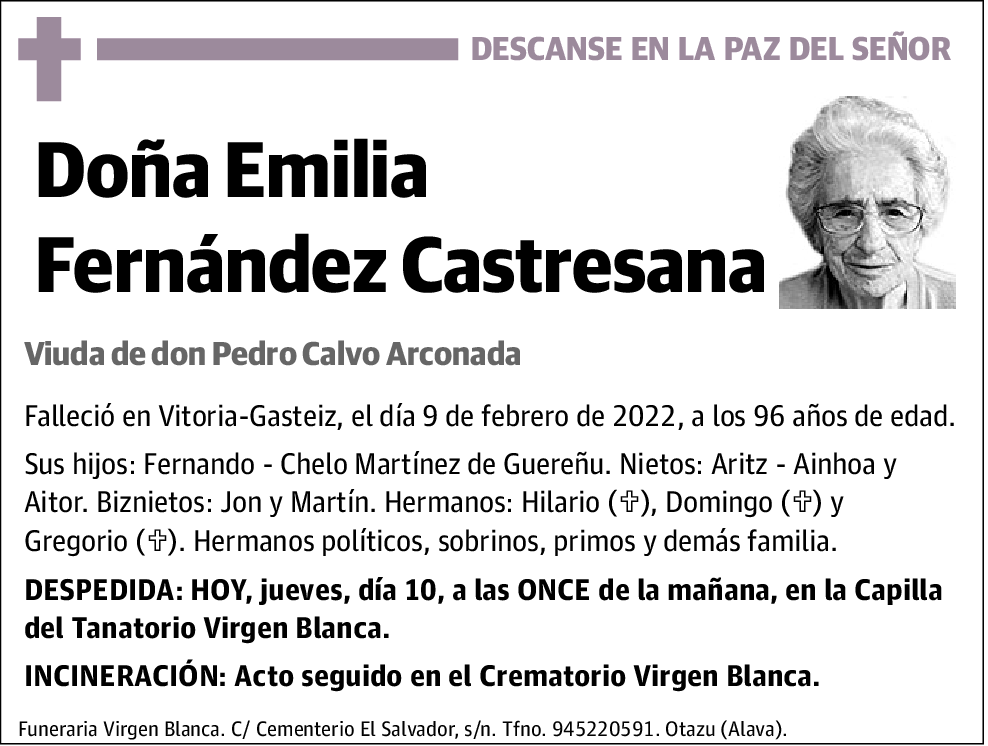 Emilia Fernández Castresana