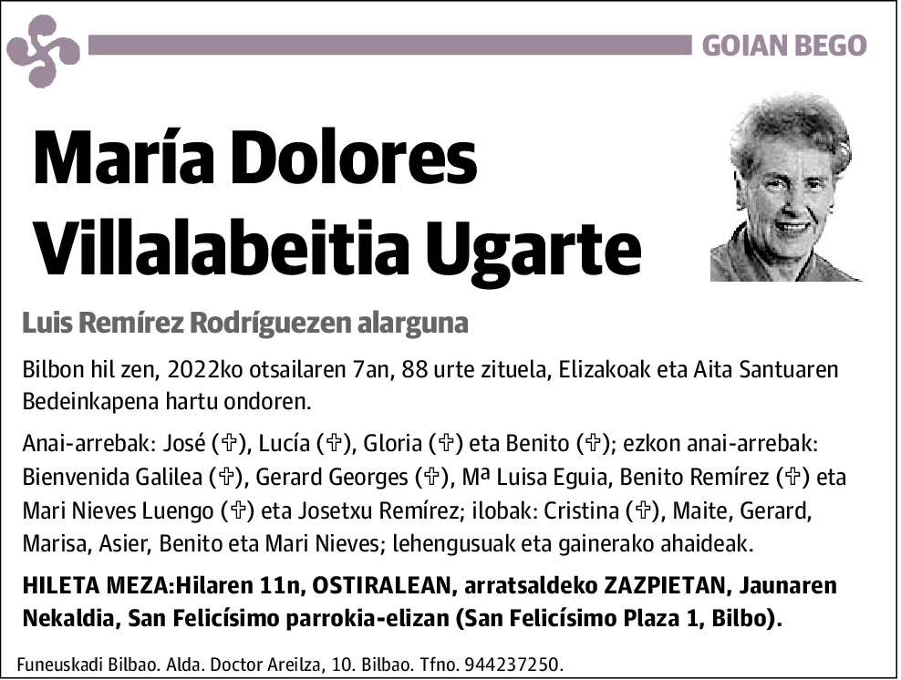 María Dolores Villalabeitia Ugarte