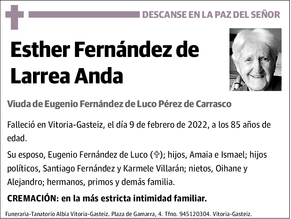 Esther Fernández de Larrea Anda