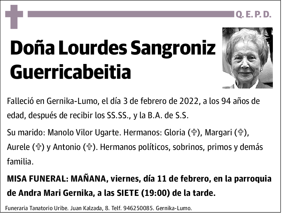 Lourdes Sangroniz Guerricabeitia