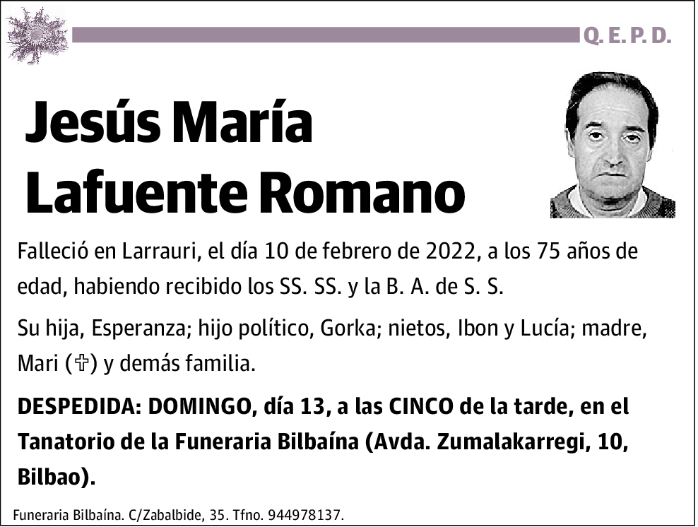 Jesús María Lafuente Romano