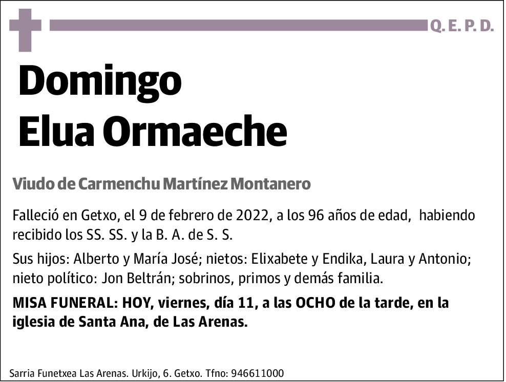 Domingo Elua Ormaeche