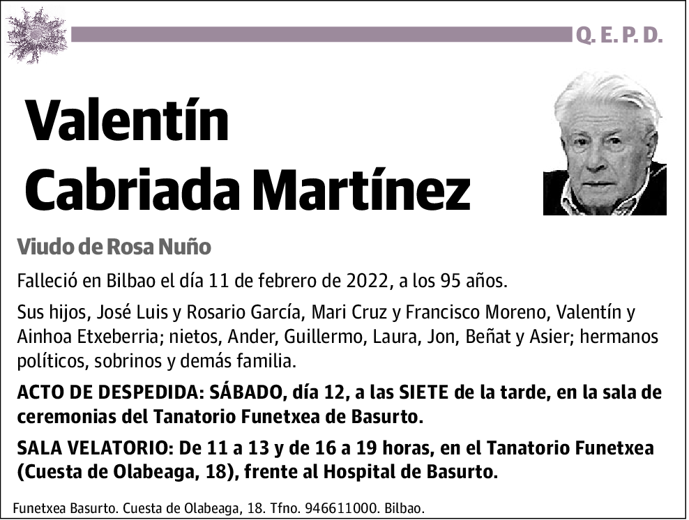 Valentín Cabriada Martínez