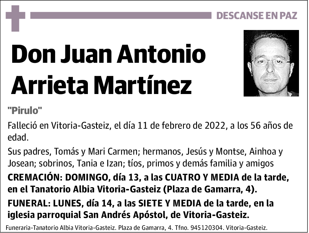 Juan Antonio Arrieta Martínez