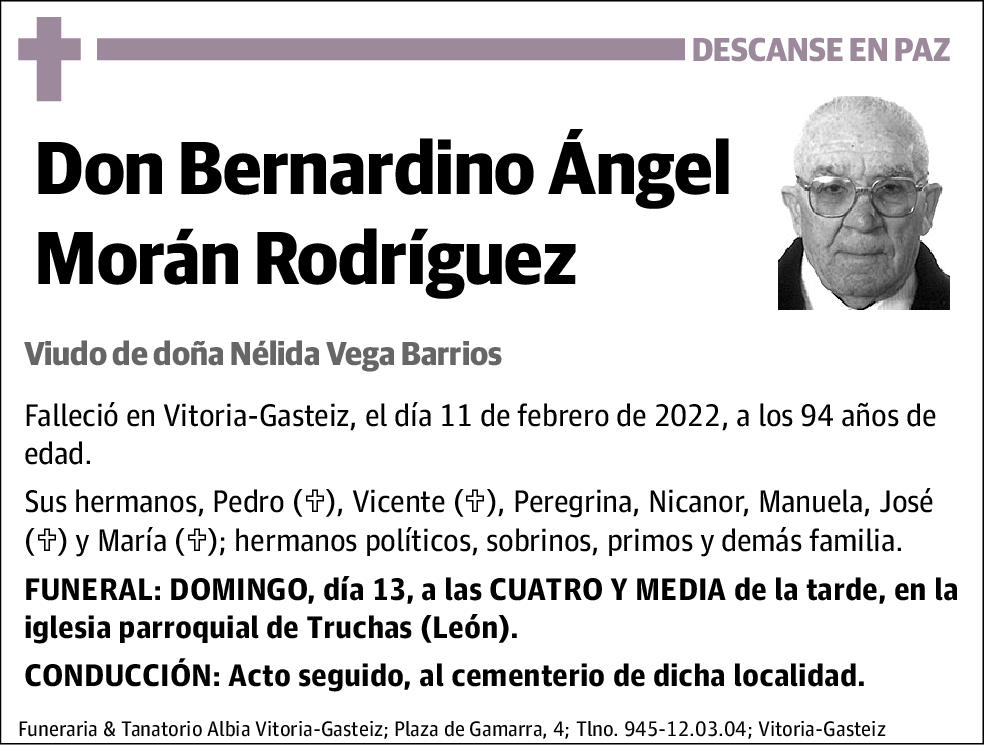 Bernardino Ángel Morán Rodríguez