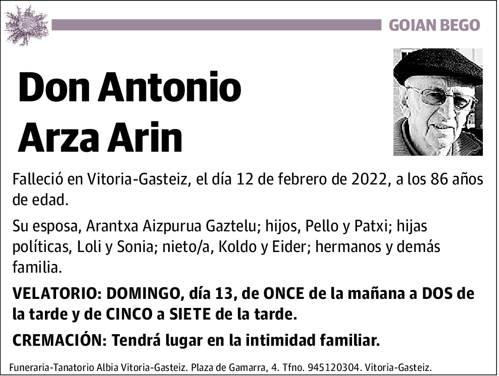 Antonio Arza Arin