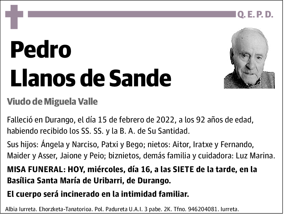 Pedro Llanos de Sande