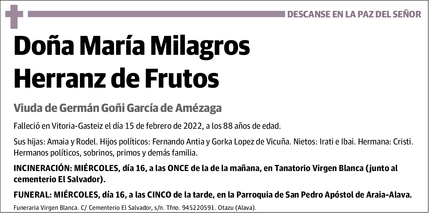 María Milagros Herranz de Frutos