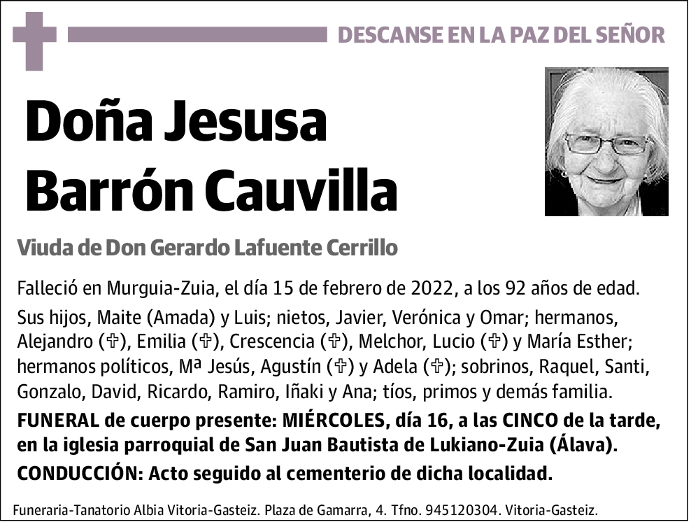 Jesusa Barrón Cauvilla