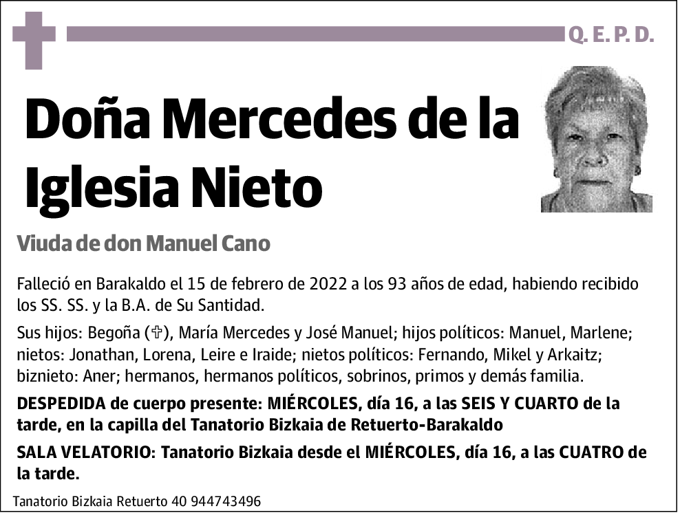 Mercedes de la Iglesia Nieto