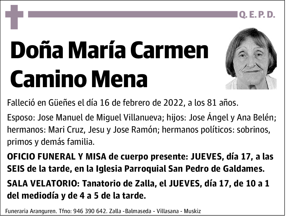 María Carmen Camino Mena