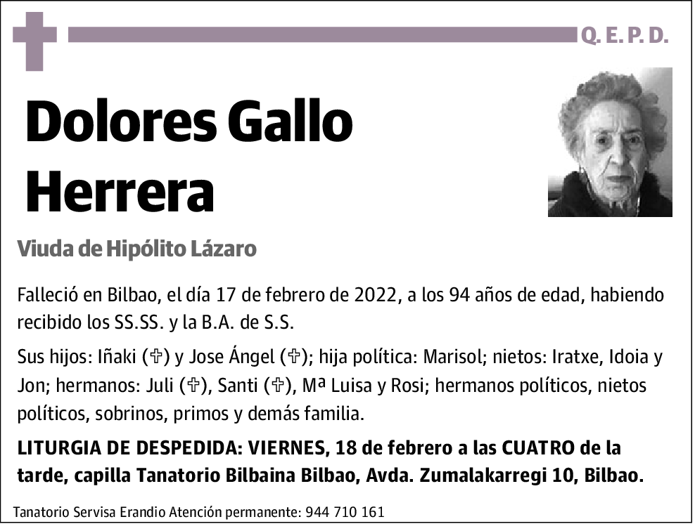 Dolores Gallo Herrera