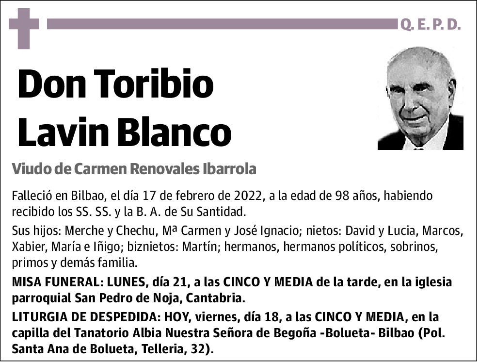 Toribio Lavin Blanco