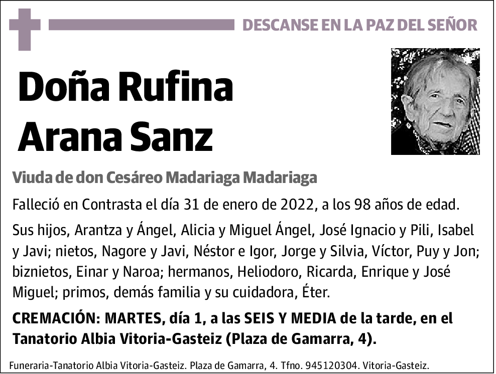 Rufina Arana Sanz