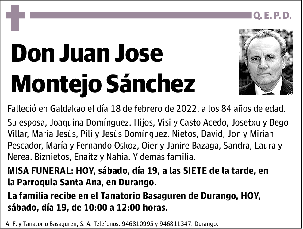 Juan Jose Montejo Sánchez