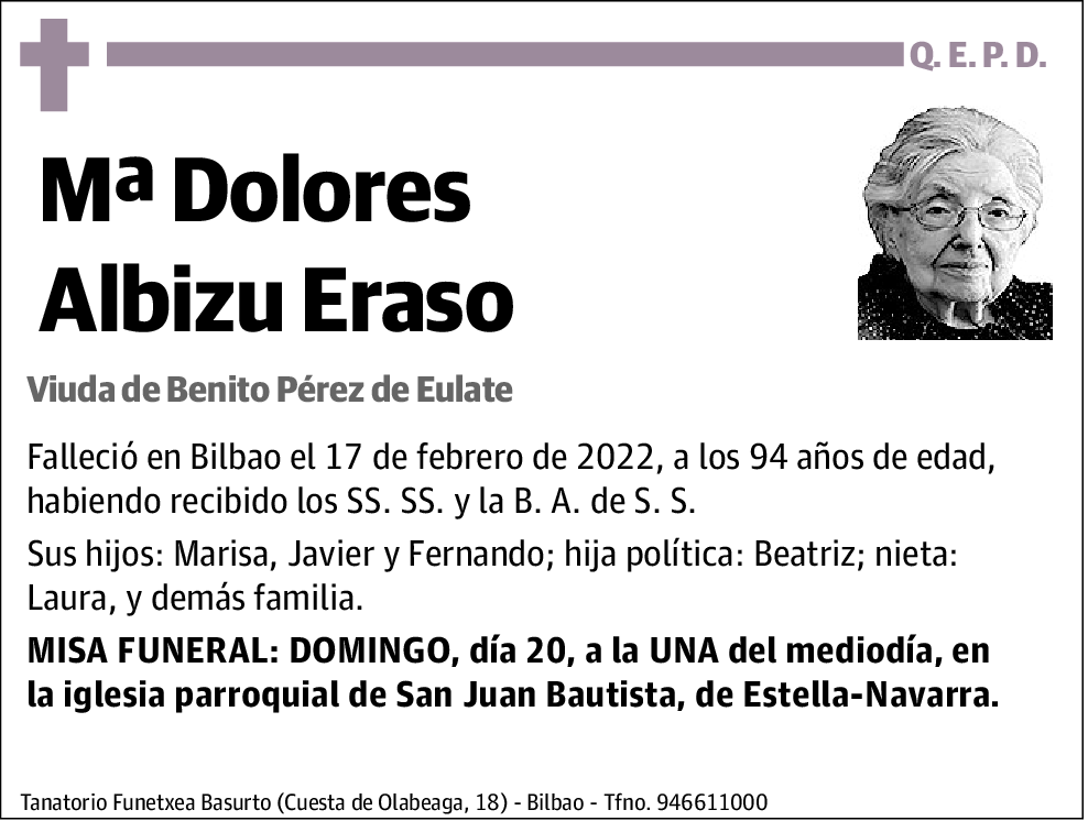 María Dolores Albizu Eraso