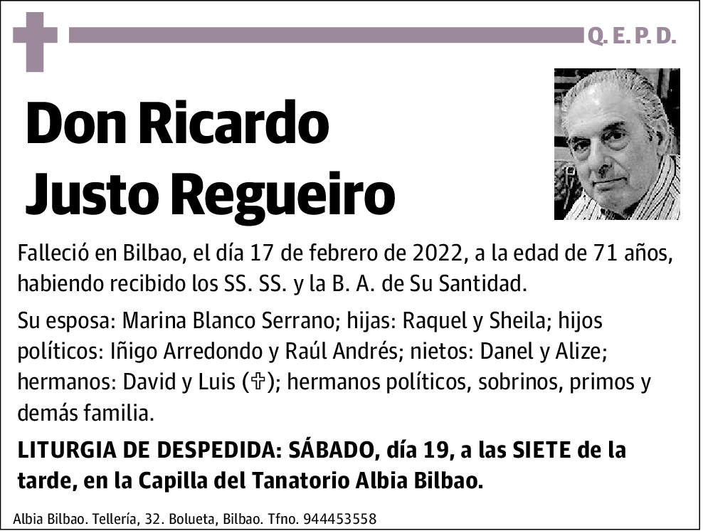 Ricardo Justo Regueiro