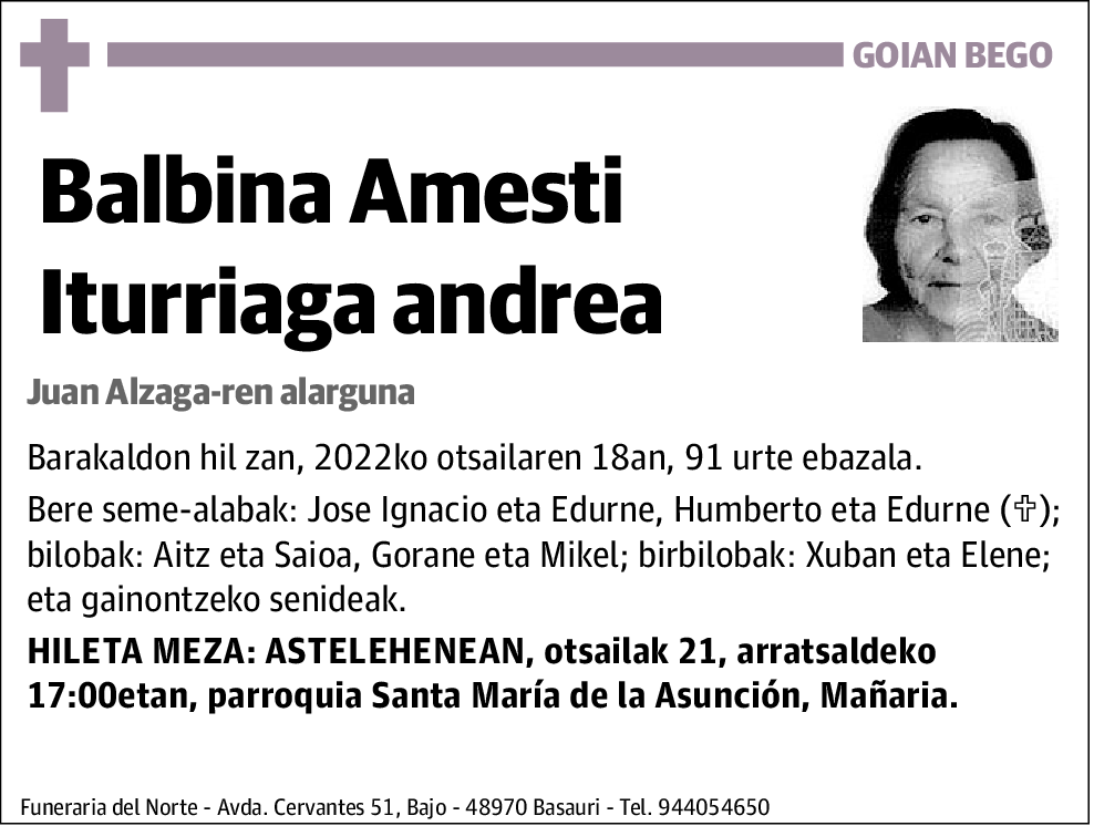 Balbina Amesti Iturriaga