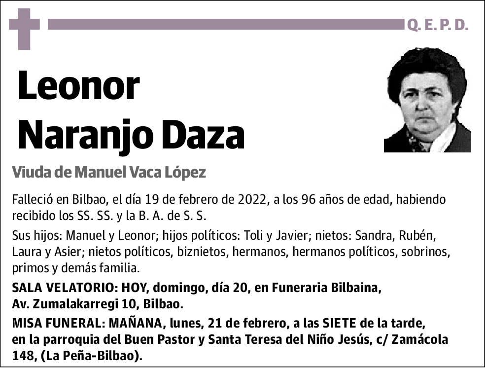 Leonor Naranjo Daza