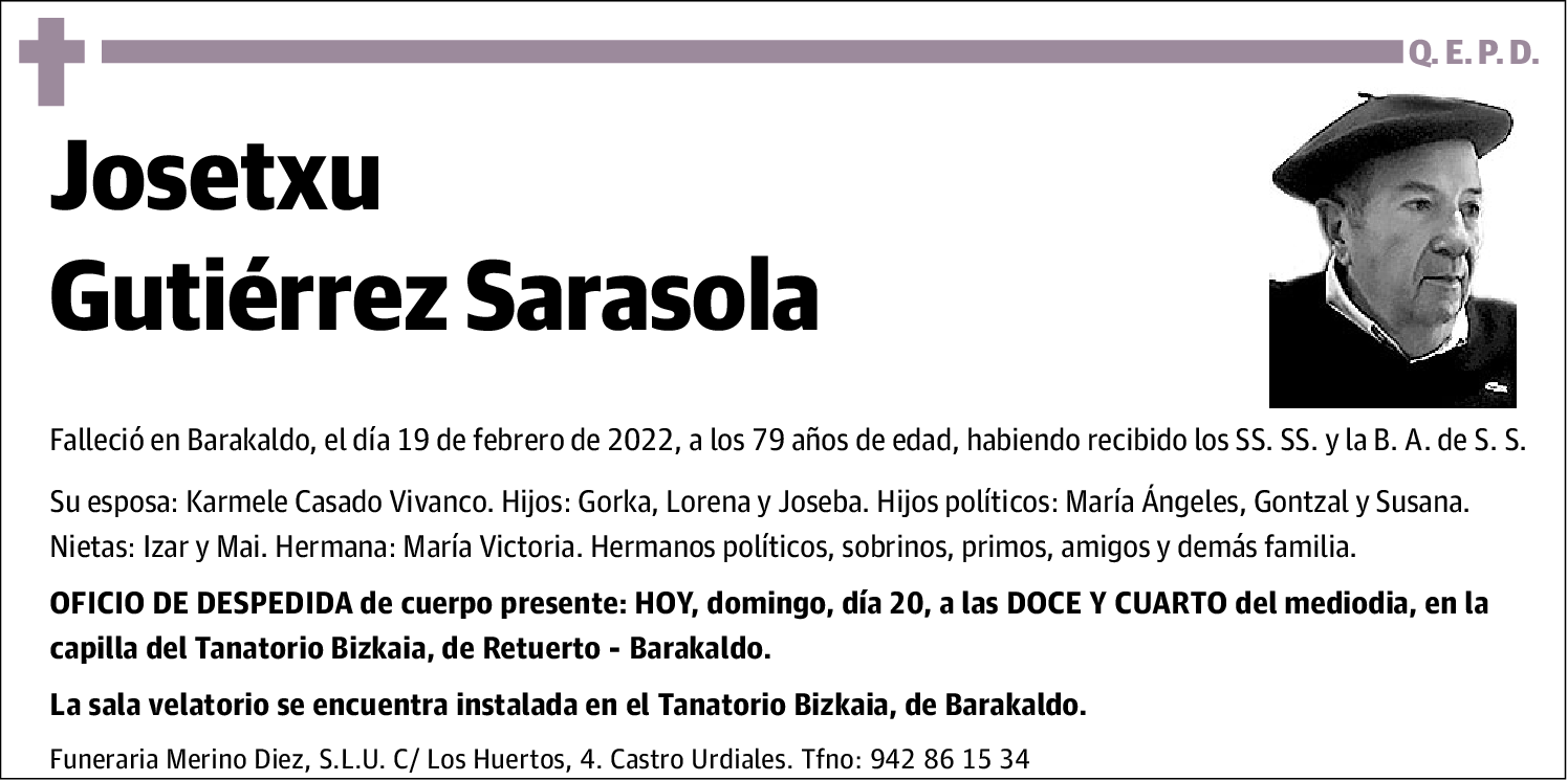 Josetxu Gutiérrez Sarasola