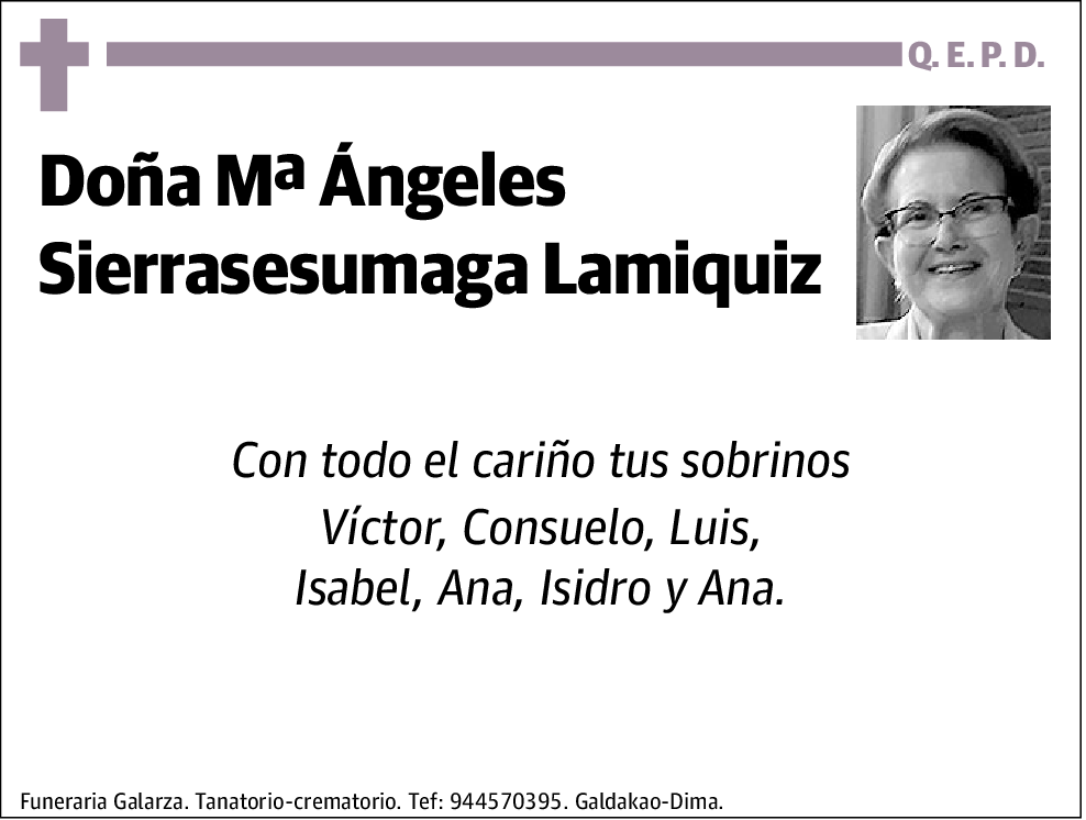 María Ángeles Sierrasesumaga Lamiquiz