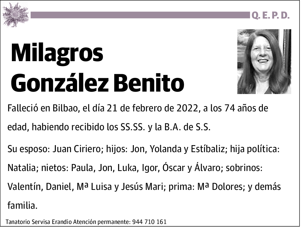 Milagros González Benito