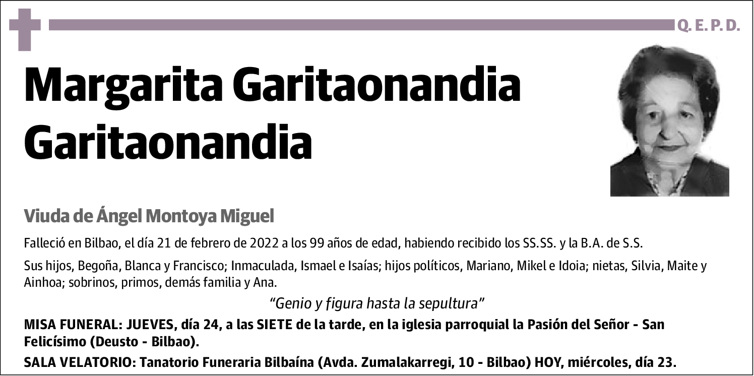 Margarita Garitaonandia Garitaonandia